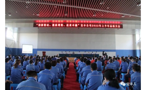創(chuàng)新驅(qū)動、提質(zhì)增效、追求卓越︳寶豐公司2022年上半年工作總結(jié)大會順利召開